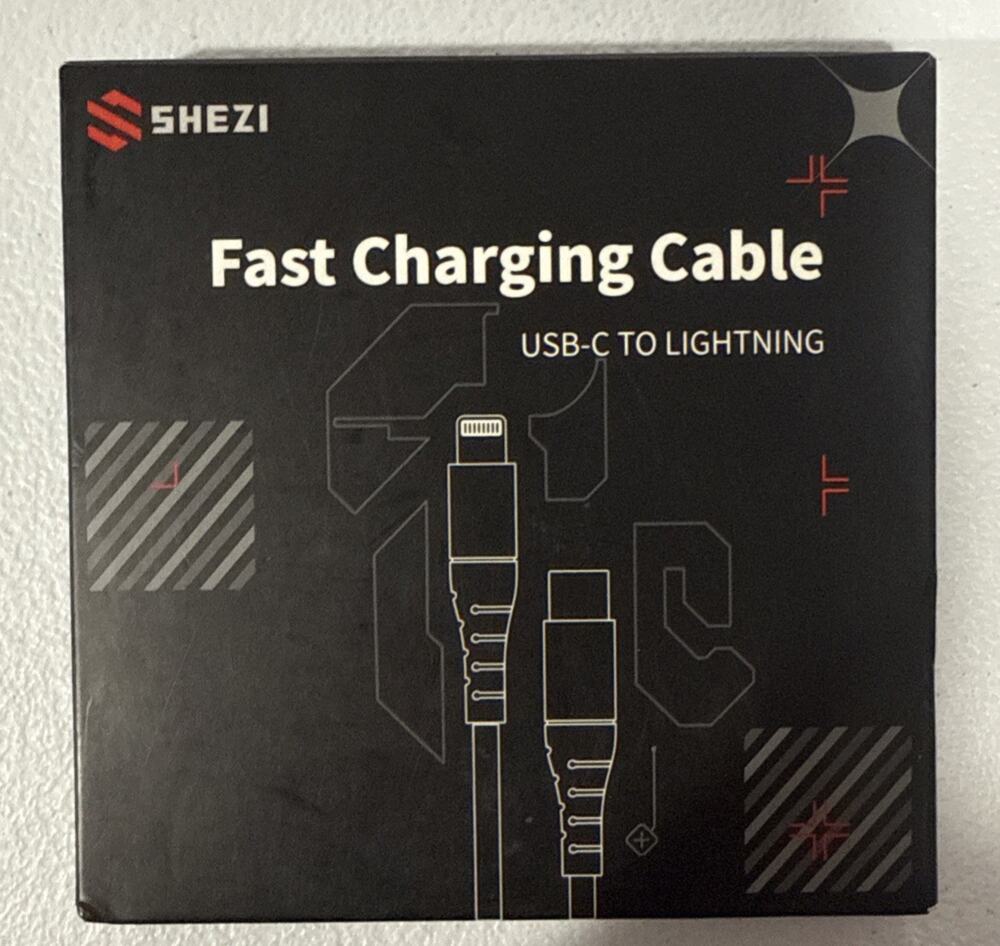 Lot of 20 USB‑C to iPhone Charging Cables – 4FT Black
